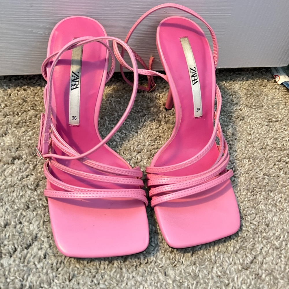 ZARA STRAPPY HEELS